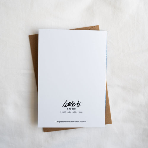 Cosmos Blue: Personalised Wedding card