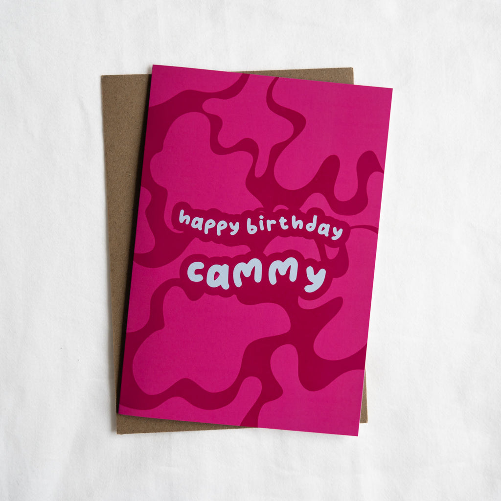 Pink Fever: Personalised Birthday Card