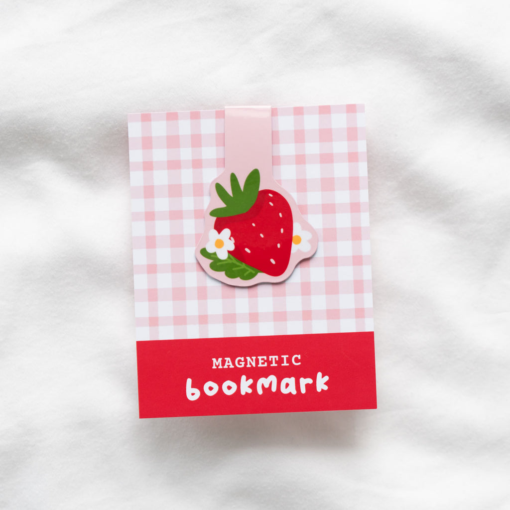 Strawberry Magnetic Bookmark