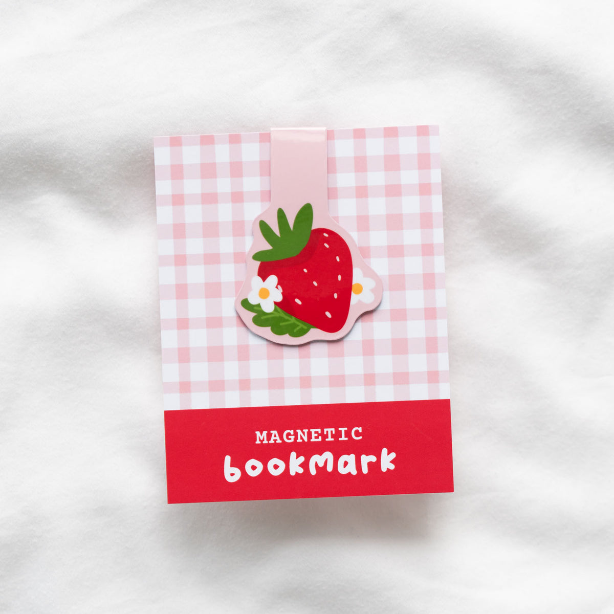 Strawberry Magnetic Bookmark