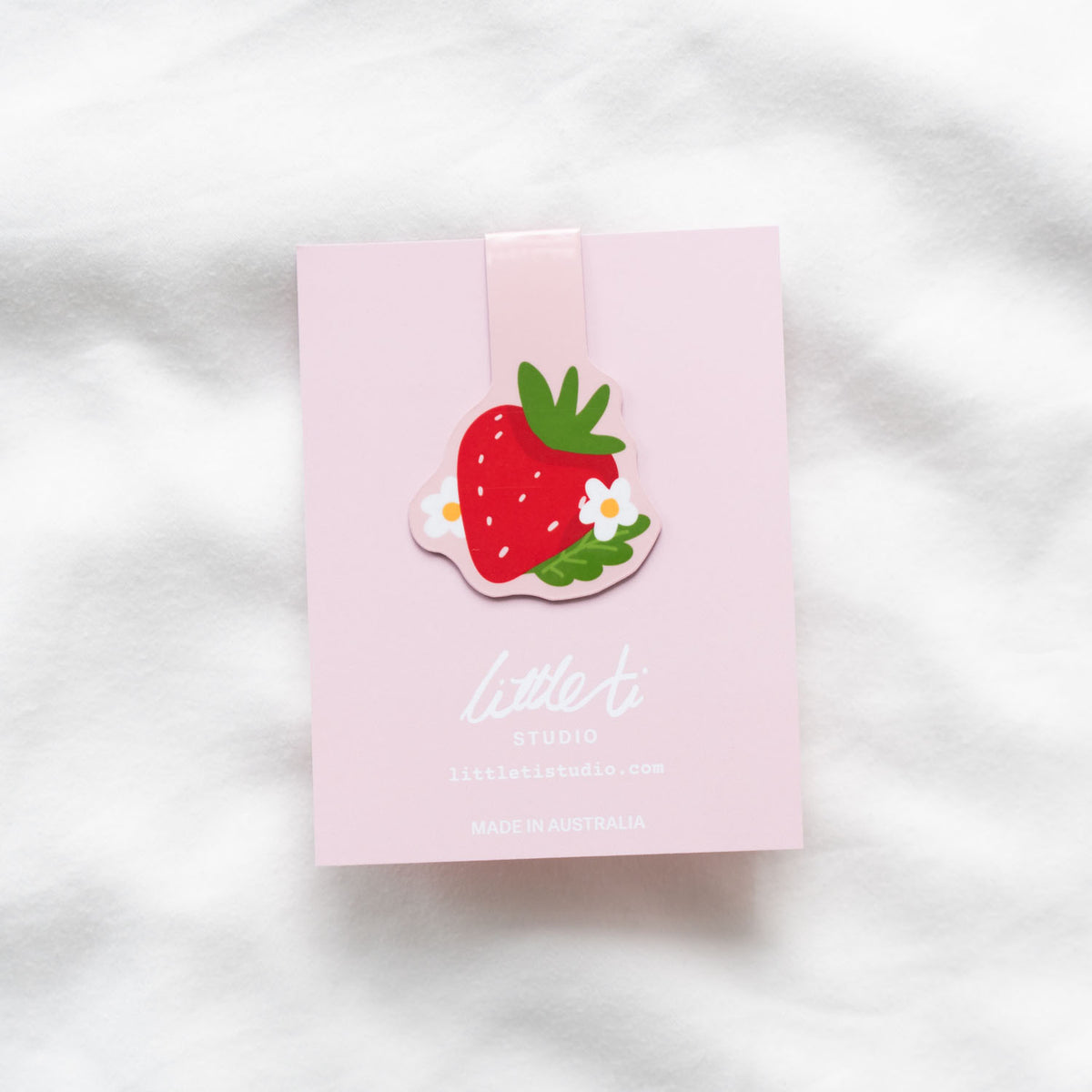 Strawberry Magnetic Bookmark