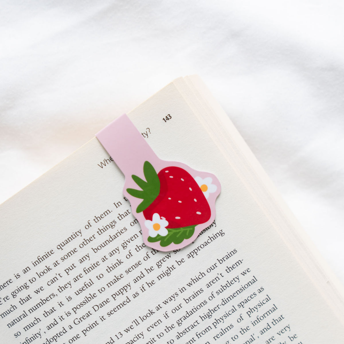 Strawberry Magnetic Bookmark