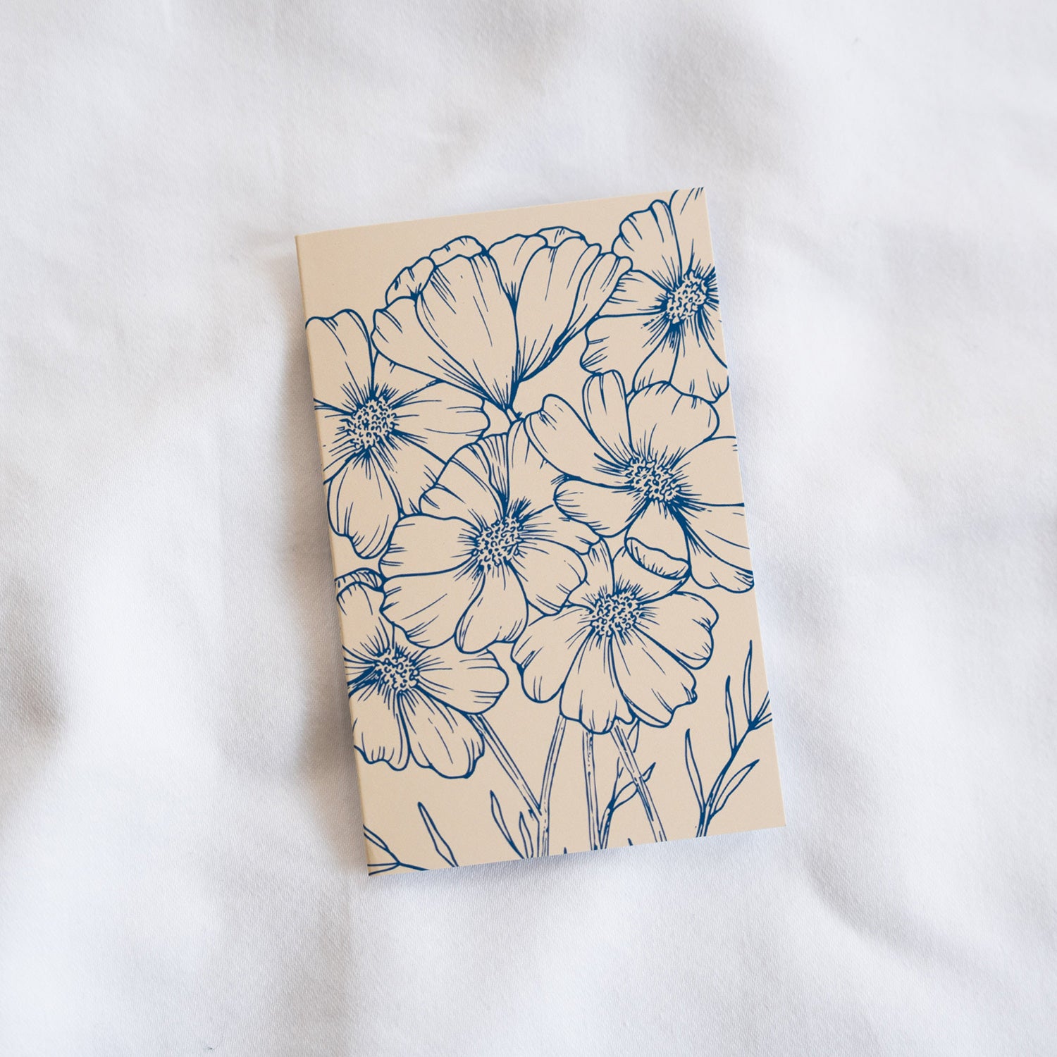 Cosmos Flower Line Art Mini Card Set (4 Pack)