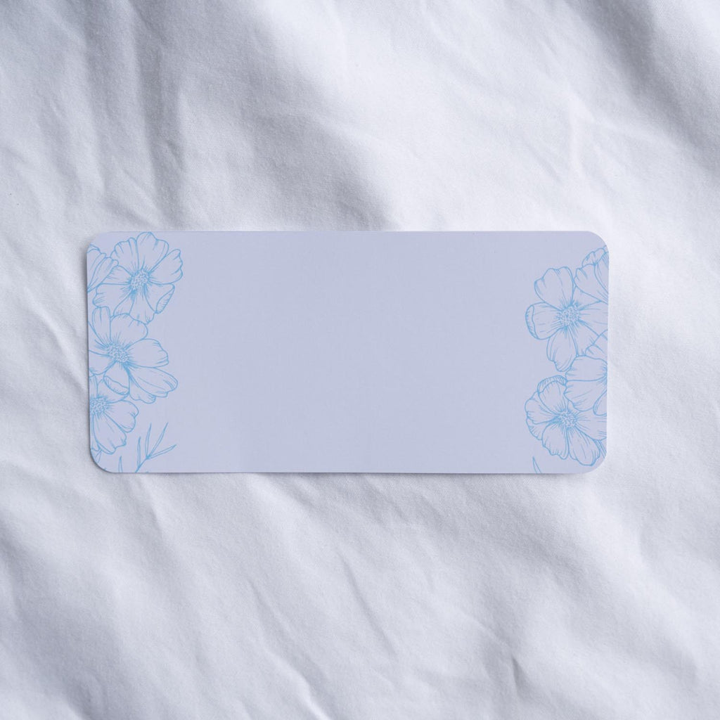 Cosmos Blue: Personalised Wedding Money Envelope