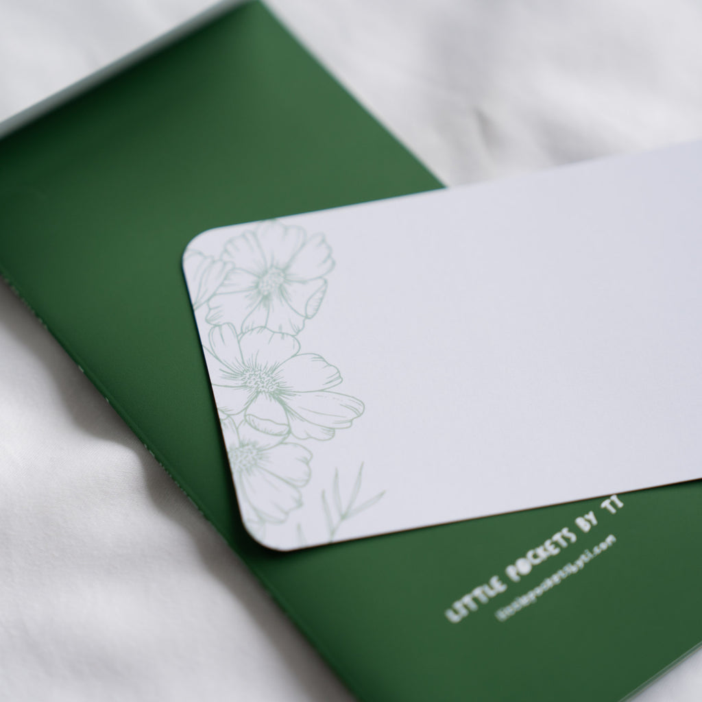 Cosmos Green: Personalised Wedding Money Envelope