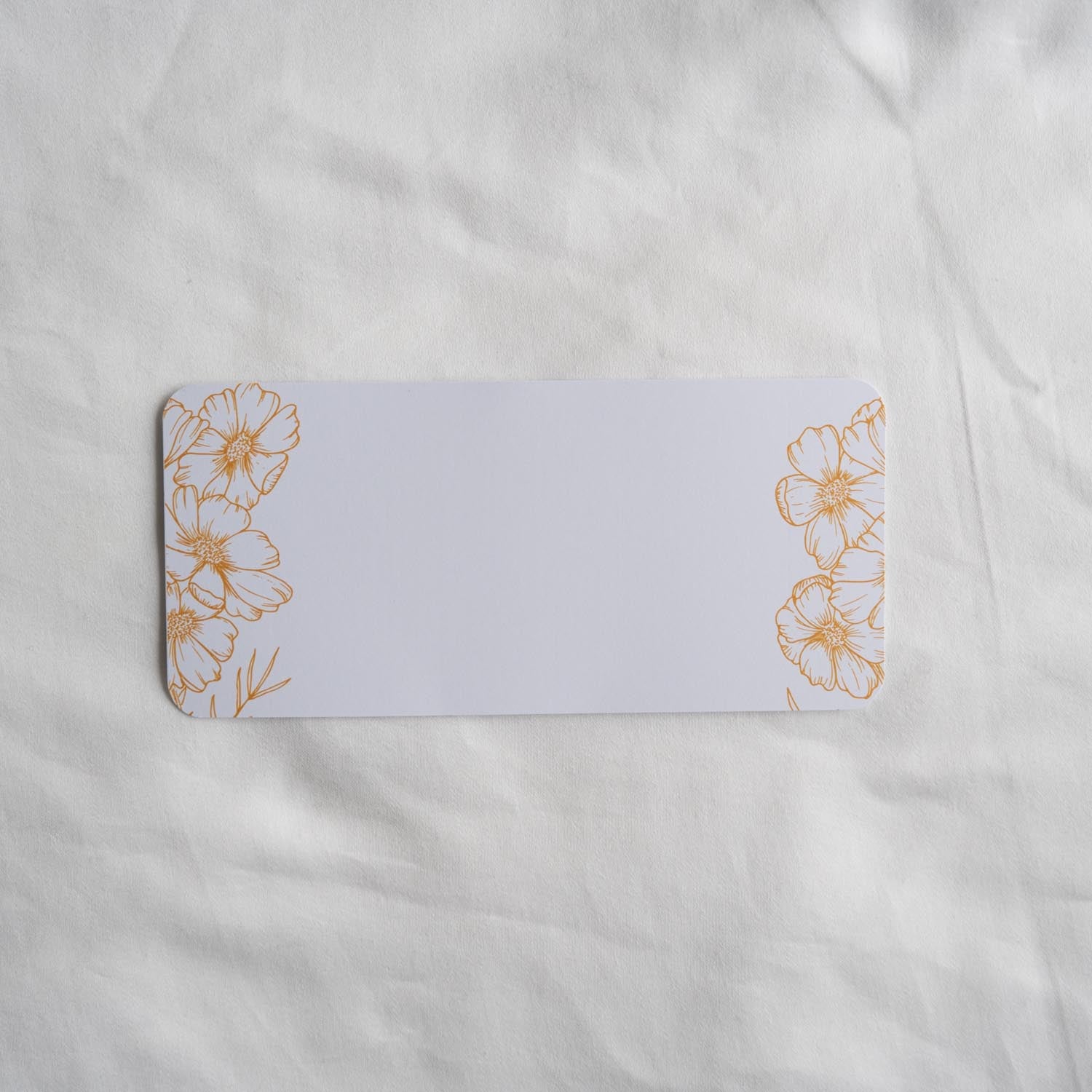 Cosmos Gold: Personalised Wedding Money Envelope