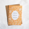 Cosmos Gold: Personalised Wedding card